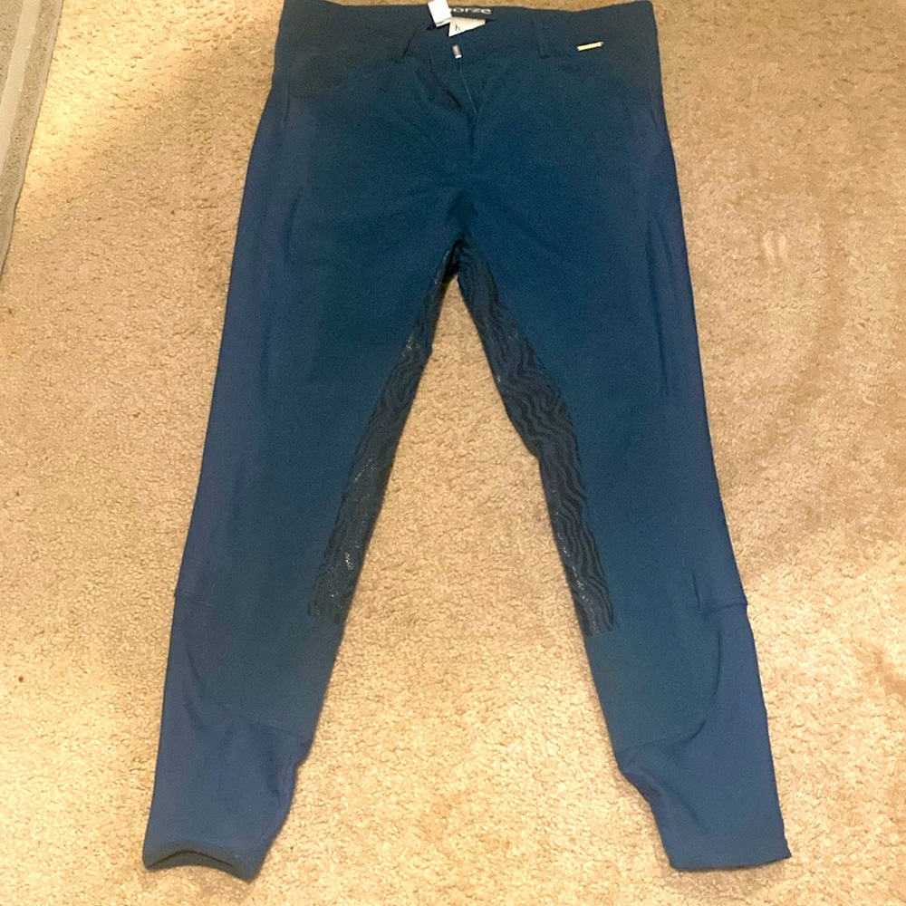 Deep teal full seat breeches. Size 32